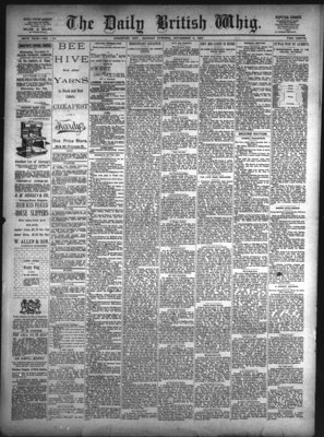 Daily British Whig (1850), 9 Nov 1891