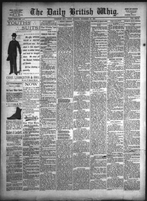 Daily British Whig (1850), 20 Nov 1891