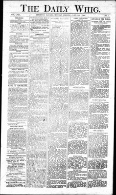 Daily British Whig (1850), 7 Jan 1889