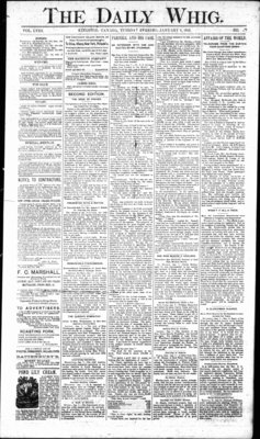 Daily British Whig (1850), 8 Jan 1889