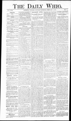 Daily British Whig (1850), 9 Feb 1889