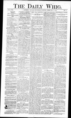 Daily British Whig (1850), 13 Feb 1889