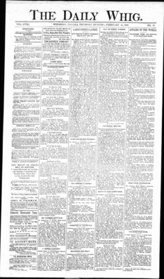 Daily British Whig (1850), 14 Feb 1889