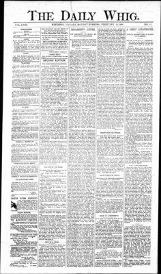 Daily British Whig (1850), 18 Feb 1889