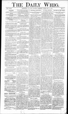 Daily British Whig (1850), 19 Feb 1889