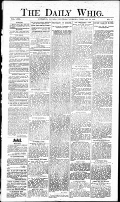 Daily British Whig (1850), 20 Feb 1889