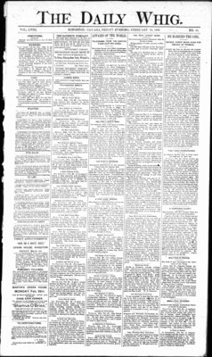 Daily British Whig (1850), 22 Feb 1889