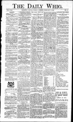 Daily British Whig (1850), 26 Feb 1889