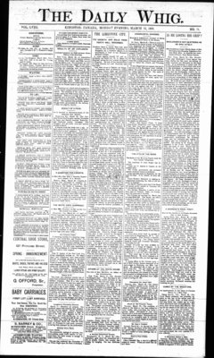 Daily British Whig (1850), 25 Mar 1889