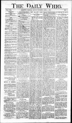 Daily British Whig (1850), 1 Apr 1889