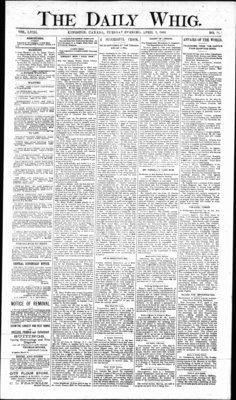 Daily British Whig (1850), 2 Apr 1889