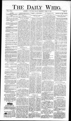 Daily British Whig (1850), 26 Apr 1889