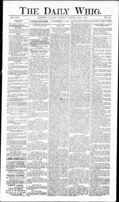 Daily British Whig (1850), 4 May 1889