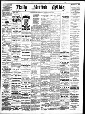 Daily British Whig (1850), 15 Feb 1884