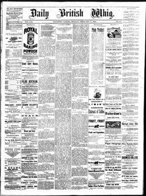 Daily British Whig (1850), 18 Feb 1884