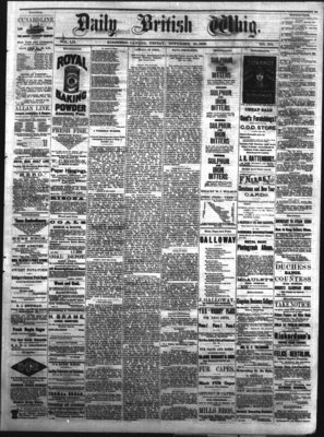 Daily British Whig (1850), 30 Nov 1883