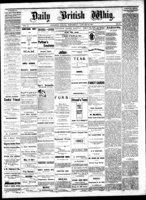 Daily British Whig (1850), 25 Jan 1882