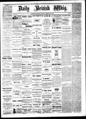 Daily British Whig (1850), 6 Feb 1882