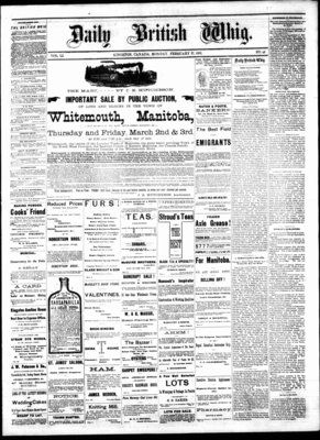 Daily British Whig (1850), 27 Feb 1882