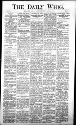 Daily British Whig (1850), 29 Aug 1887