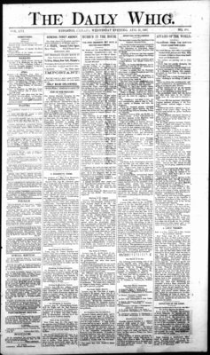 Daily British Whig (1850), 31 Aug 1887