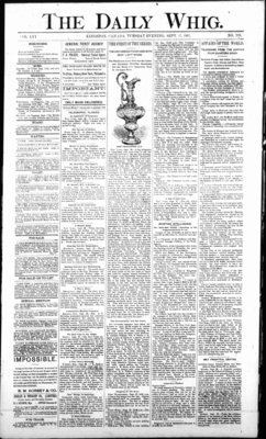 Daily British Whig (1850), 27 Sep 1887