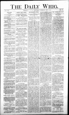 Daily British Whig (1850), 1 Oct 1887