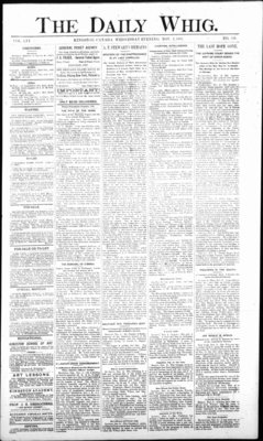 Daily British Whig (1850), 2 Nov 1887