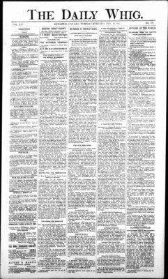 Daily British Whig (1850), 22 Nov 1887