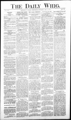 Daily British Whig (1850), 30 Nov 1887