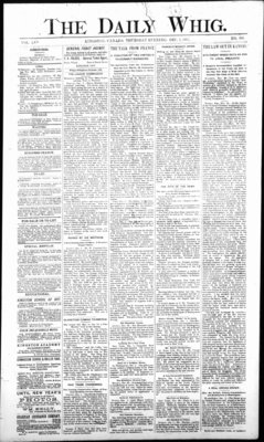 Daily British Whig (1850), 1 Dec 1887