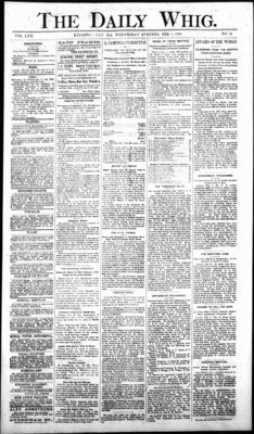 Daily British Whig (1850), 1 Feb 1888