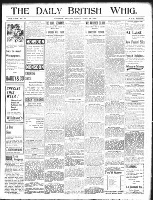 Daily British Whig (1850), 28 Apr 1899