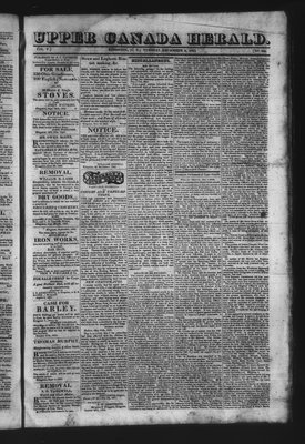 Upper Canada Herald (Kingston1819), 9 Dec 1823