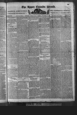 Upper Canada Herald (Kingston1819), 19 Nov 1839