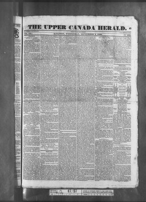 Upper Canada Herald (Kingston1819), 8 Sep 1830