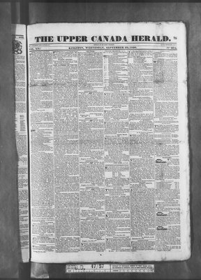 Upper Canada Herald (Kingston1819), 29 Sep 1830