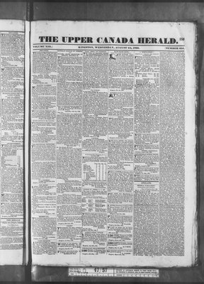 Upper Canada Herald (Kingston1819), 24 Aug 1831