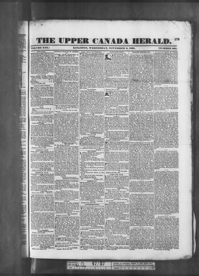 Upper Canada Herald (Kingston1819), 2 Nov 1831