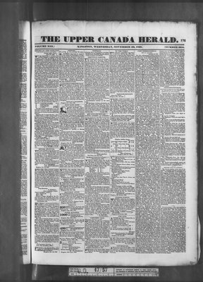 Upper Canada Herald (Kingston1819), 23 Nov 1831