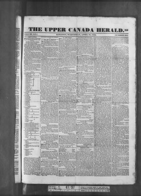 Upper Canada Herald (Kingston1819), 18 Apr 1832