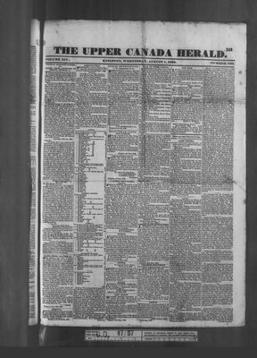 Upper Canada Herald (Kingston1819), 1 Aug 1832