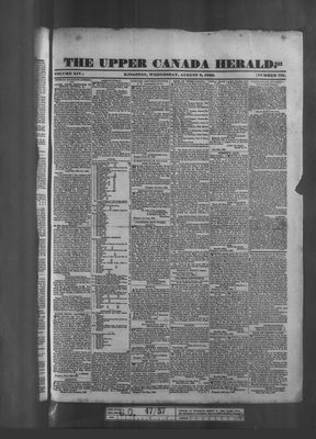 Upper Canada Herald (Kingston1819), 8 Aug 1832