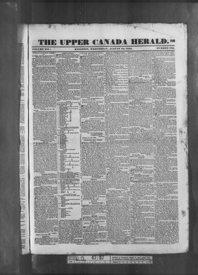 Upper Canada Herald (Kingston1819), 22 Aug 1832