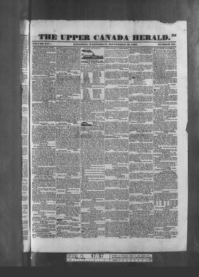 Upper Canada Herald (Kingston1819), 19 Sep 1832