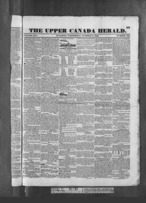 Upper Canada Herald (Kingston1819), 3 Oct 1832