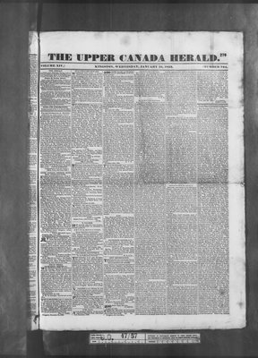 Upper Canada Herald (Kingston1819), 16 Jan 1833