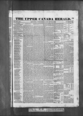 Upper Canada Herald (Kingston1819), 23 Jan 1833