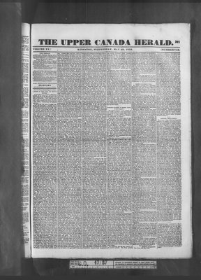 Upper Canada Herald (Kingston1819), 29 May 1833