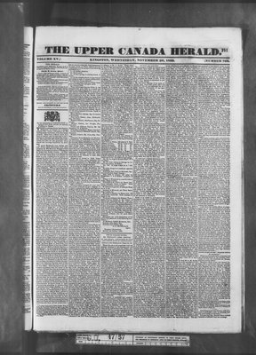 Upper Canada Herald (Kingston1819), 20 Nov 1833